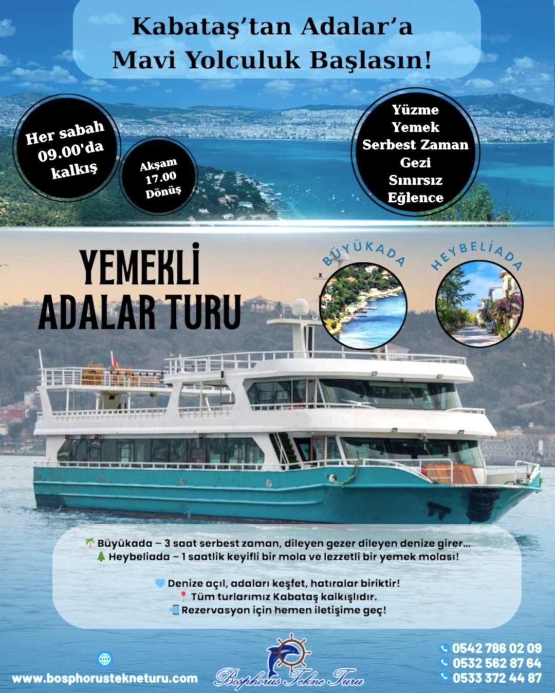 Her Gün Kalkışlı İstanbul Adaları Turu (Dopdolu Program)